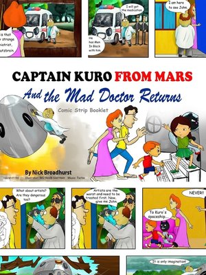 cover image of Captain Kuro From Mars and the Mad Doctor Returns Comic Strip Booklet